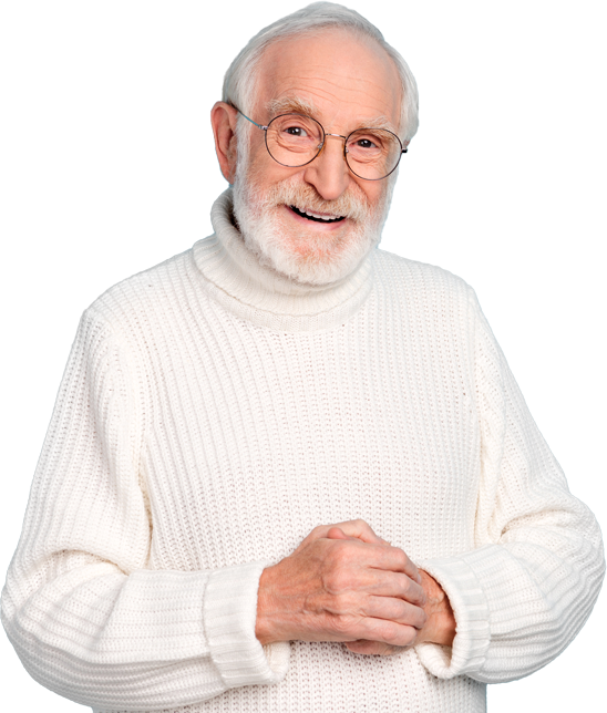 Smiling senior man representing AgeSMART’s mission to support senior independence and family peace of mind in Salt Lake County