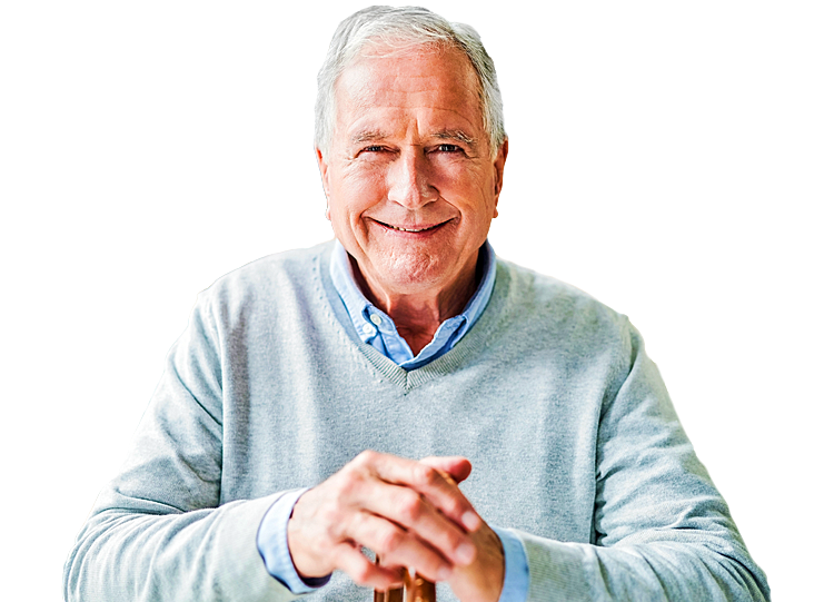 Long distance care for seniors Salt Lake County showing an older man at home representing supported independent living