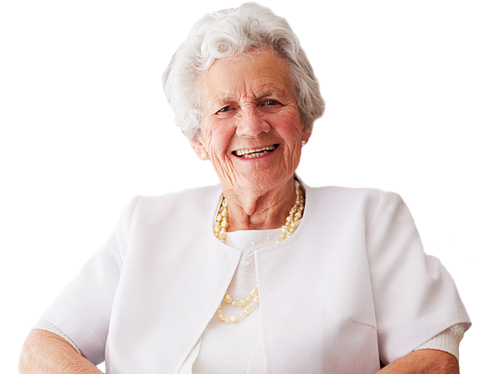 Smiling older woman representing senior personal care and daily living support for independent aging in Salt Lake County